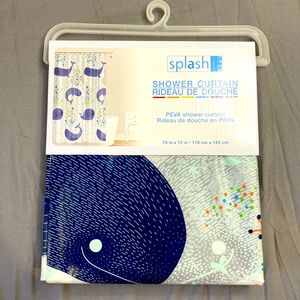 Splash shower curtain